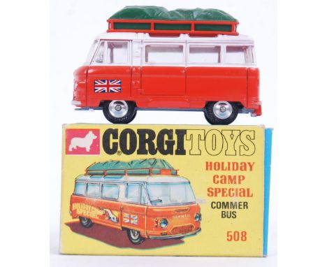 CORGI: An original vintage Corgi 508 ' Holiday Camp Special ' Commer Bus. Mint, in a mint box.