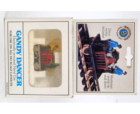 BACHMANN:An orginal vintage Bachmann H0 00 Gauge ' Gandy Dancer ' railway trainset bogey. Within the original box.