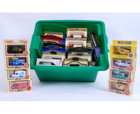 LLEDO: A box of assorted vintage Lledo Days Gone (and some other) boxed diecast models