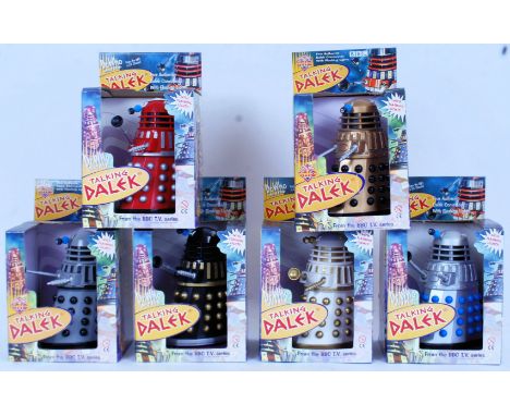 DOCTOR WHO: A full set of Product Enterprise ' Dr Who & The Talking Dalek ' battery operated figures. Each within the origina