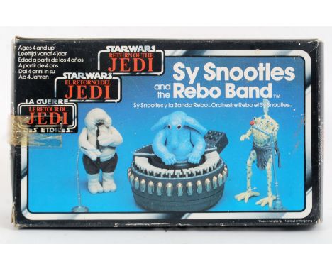 STAR WARS: An original vintage Star Wars Return Of The Jedi Palitoy ' Sy Snootles & The Rebo Band ' action figure playset. 10