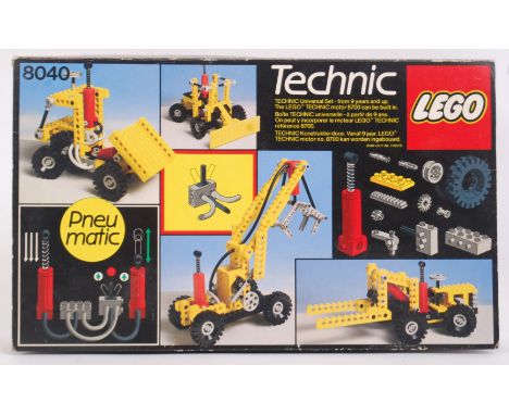 LEGO: A vintage Lego Technic set 8040 Universal Building Set. Within the original box, with instruction manual. Contents unch