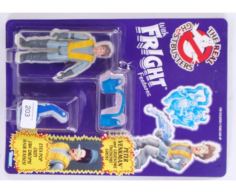 THE REAL GHOSTBUSTERS; An original vintage retro Kenner The Real Ghostbusters carded action figure - Peter Venkman, With Frig