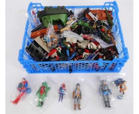 ACTION FIGURES: A collection of vintage assorted small size action figures - mostly 1980's - to include MASK, Visionairies, G