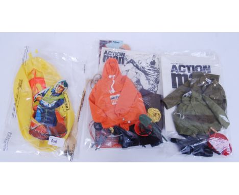 ACTION MAN: A collection of 3x original vintage 1960's / 1970's Palitoy Action Man outfits. Each loose bagged, and believed c