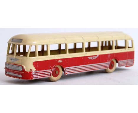 FRENCH DINKY: An original vintage French made Dinky diecast model 29F Autocar Chanssoi Coach bus. Possibly repainted, near mi