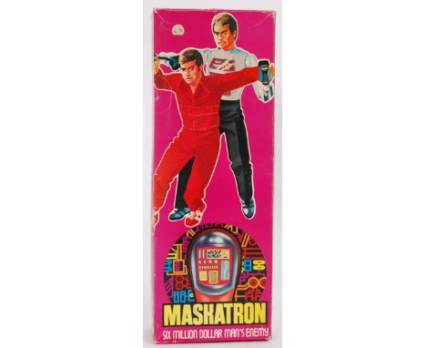 SIX MILLION DOLLAR MAN: An original retro vintage Denys Fisher Six Million Dollar Man ' Maskatron ' action figure doll c1975.