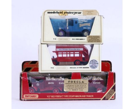 MATCHBOX CODE 3: A good collection of 3x Code 3 (custom) Matchbox Models Of Yesteryear boxed diecast models. The first being 