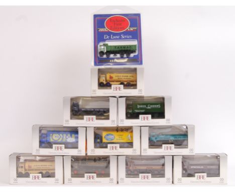 EFE: A collection of 11x EFE 00 scale 1:76 diecast lorries. 10x silver box editions and one blister pack model.