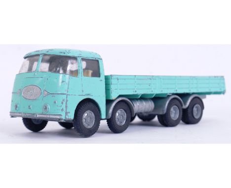 SPOT ON: An original Spot On 1:42 scale diecast model ERF Wagon. Turquoise with a silver chassis. 