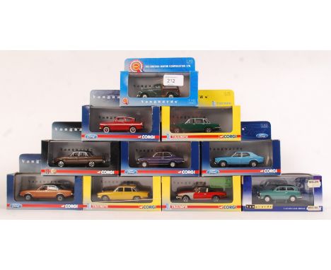 VANGUARDS: A collection of 10x assorted diecast model 1:43 scale Vanguards models - each unused, within the original boxes. T