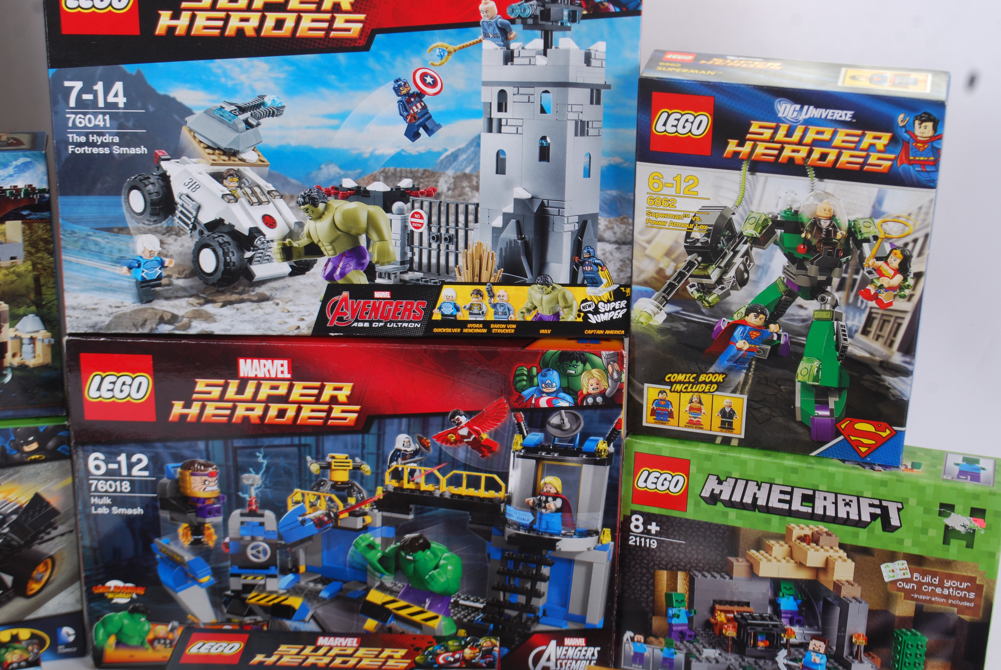 LEGO BOXES A collection of 14x assorted EMPTY Lego set boxes. Various