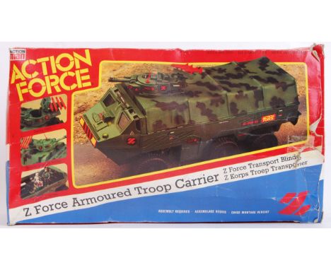 ACTION FORCE: An original vintage Action Man Action Force ' Z Force Armoured Troop Carrier ' within the original box.