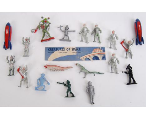 CREATURES OF SPACE: A fascinating collection of vintage 1950's / 1960's ' Space ' related diecast metal (and a few plastic) f