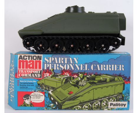 ACTION MAN: Original vintage Palitoy Action Man ' Transport Command Spartan Personnel Carrier ' vehicle. Good original box (s