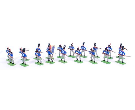 BRITAINS DEETAIL: A collection of 12x vintage Britains Deetail plastic and metal based soldier figures - all Legionnaires in 