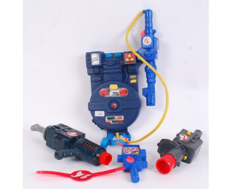 THE REAL GHOSTBUSTERS; A collection of vintage The Real Ghostbusters toys to include an original  Kenner made Proton Pack pla