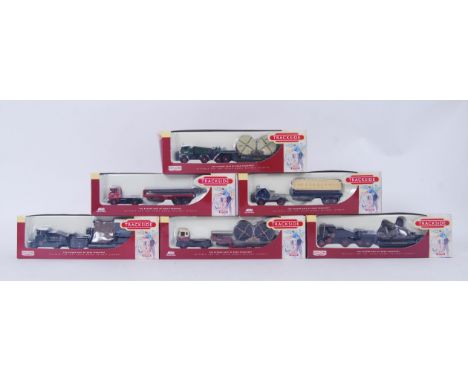 LLEDO TRACKSIDE: A collection of 6x Lledo Trackside 1:76 scale model diecast vehicles, all hauliers, all within the original 