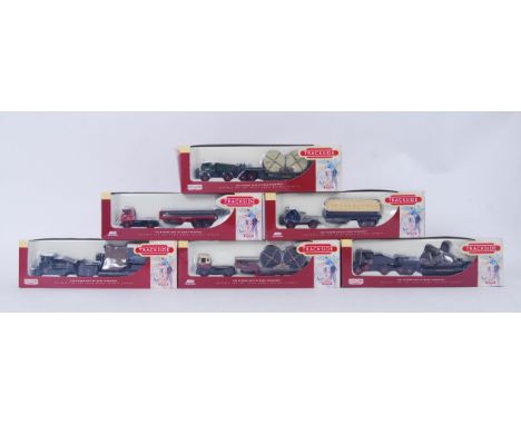 LLEDO TRACKSIDE: A collection of 6x Lledo Trackside 1:76 scale model diecast vehicles, all hauliers, all within the original 