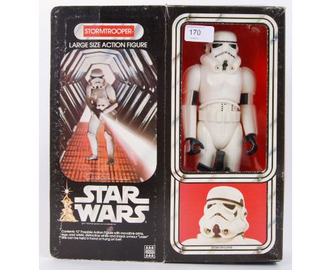 STAR WARS: An original vintage Star Wars 12" Action Figure Stormtrooper made by Denys Fisher. Appears near mint, complete wit