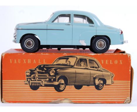 VICTORY INDUSTRIES: An original vintage plastic Victory Industries model Vauxhall Velox car. Within the original box,complete