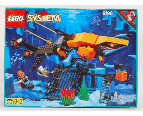 LEGO: An original vintage Lego System Aquasharks set 6190 set. Within the original box, with instruction manual. Unchecked fo