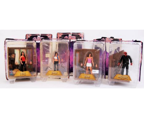 CHARMED: A 'full attic set' of SOTA Toys ' Charmed ' action figures. Each effectively unused, but removed from card backs. Fo