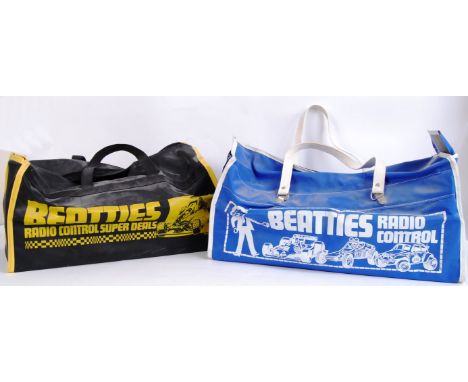 BEATTIES TAMIYA BAGS; Two original 1980's vintage Beatties ' Tamiya ' or other RC Car carry holdall bags. Both little used. O