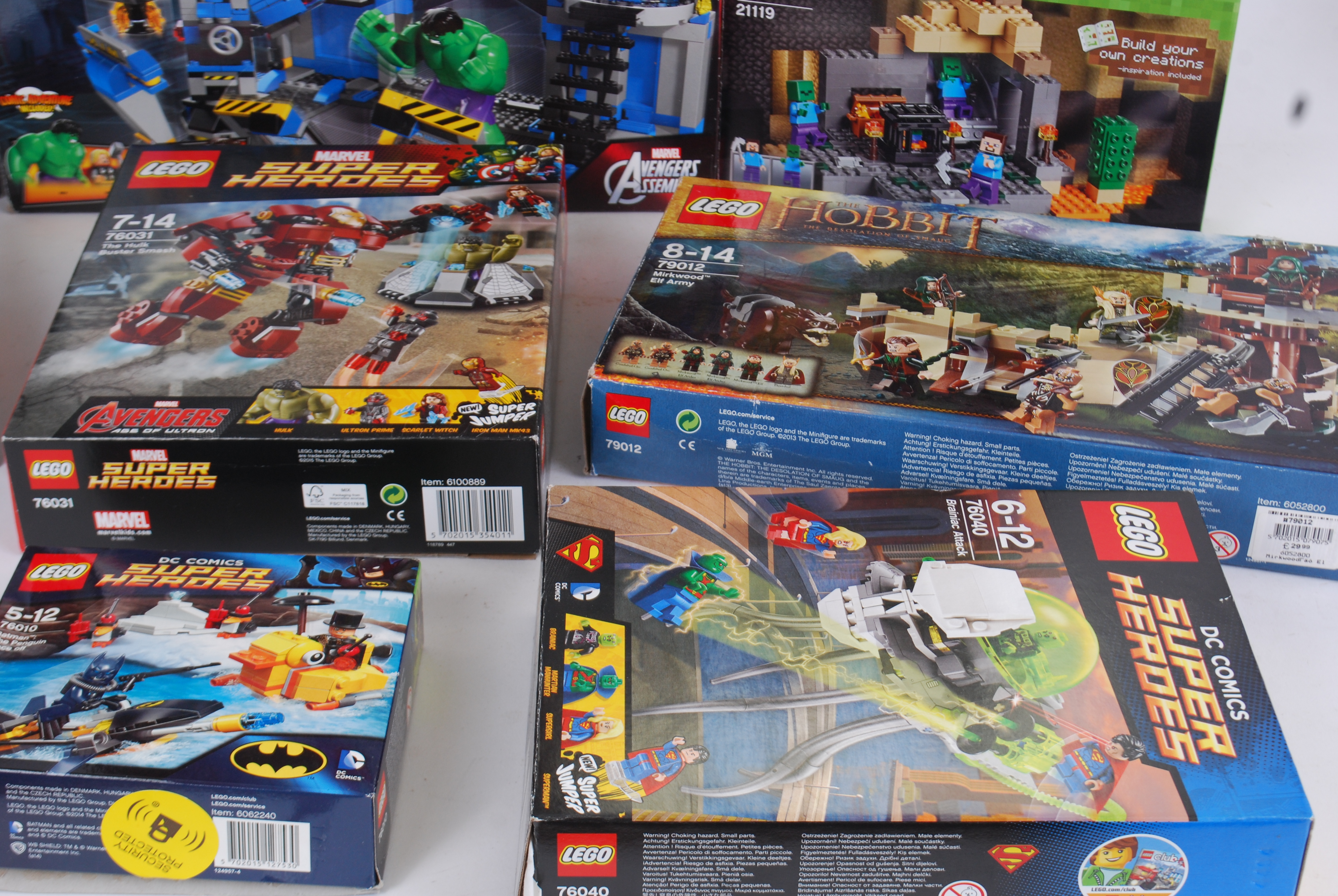 LEGO BOXES A collection of 14x assorted EMPTY Lego set boxes. Various