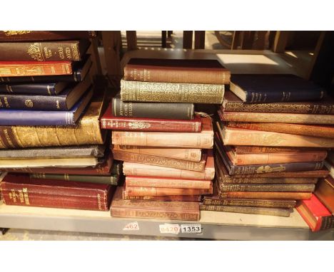 Shelf of mixed vintage hardback books. Not available for in-house P&amp;P, contact Paul O'Hea at Mailboxes on 01925 659133 