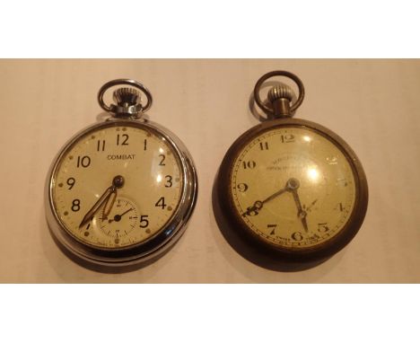 Two vintage pocket watches in need of attention. P&amp;P Group 1 (£14+VAT for the first lot and £1+VAT for subsequent lots) 