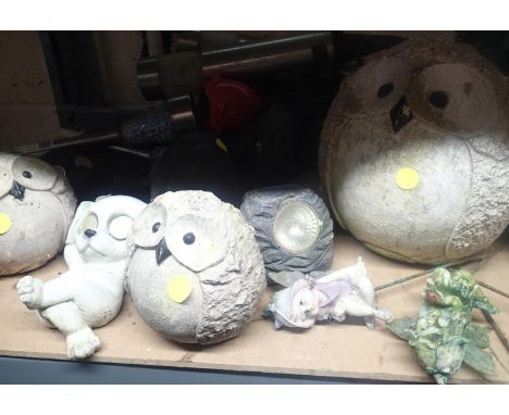 Mixed collection of garden ornaments 