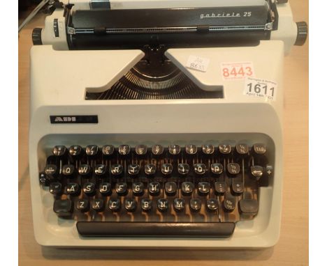 Adler Gabriele 25 typewriter. Not available for in-house P&amp;P, contact Paul O'Hea at Mailboxes on 01925 659133 