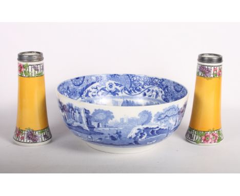 A Copeland Spode Italian pattern bowl, a breakfast tea cup and saucer and other items of decorative china