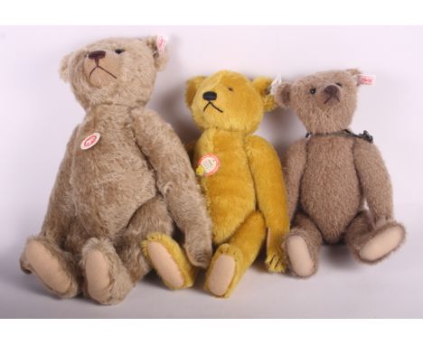 Three modern Steiff limited edition teddy bears, in original boxes and certificates, "Keepsake", "Henry" and "Petsy"