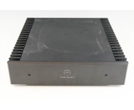 A 1990s Linn Klout stereo amplifier, modular hi-fi system unit, 32 x 32.5 x 80 cm