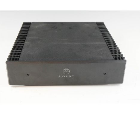 A 1990s Linn Klout stereo amplifier, modular hi-fi system unit, 32 x 32.5 x 80 cm