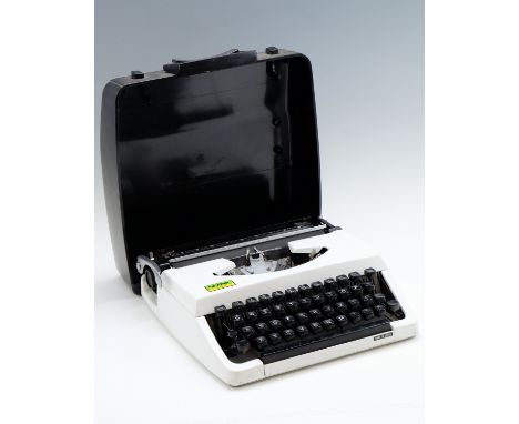 A vintage "Brother 100" portable typewriter