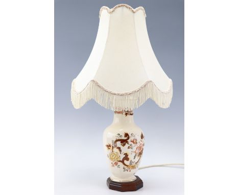 A Mason's "Red Mandalay" table lamp, 35 cm excluding shade