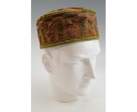 A vintage Taqiyah cap / hat, internal 17 cm