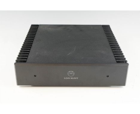 A 1990s Linn Klout stereo amplifier, modular hi-fi system unit, 32 x 32.5 x 80 cm