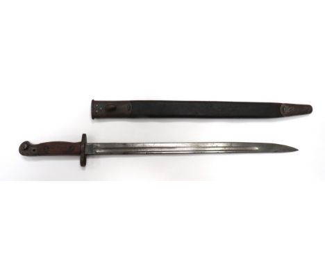WW1 1907 SMLE Bayonet Regimentally Marked "DEP. KOSB"17 inch, single edged blade with fuller.  The forte with maker "Wilkinso