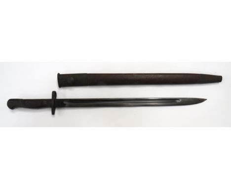 Interwar Australian 1907 SMLE Lithgow Manufactured Bayonet17 inch, single edged blade with fuller.  The forte with maker "Lit