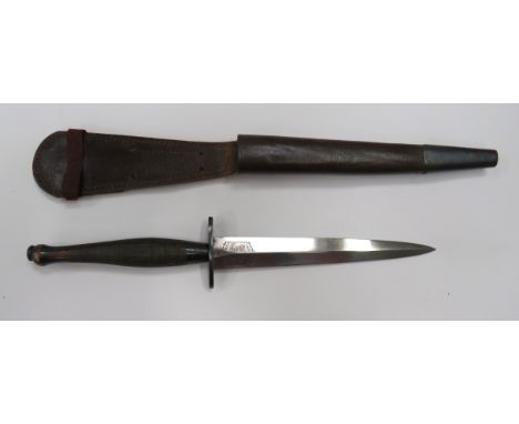 WW2 2nd Pattern Fairbairn & Sykes Commando Knife With Wilkinson Logo6 3/8 inch, double edged blade.  Forte with etched "Wilki