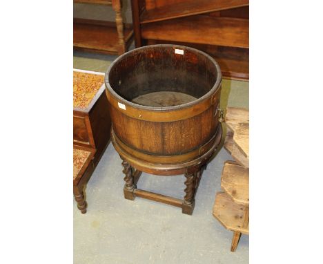 Lister & Co brass bound planter