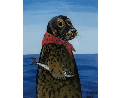 Brian Lewis (British, Contemporary) 'Barnacle Bill', 2013, limited edition print (3/500), signed framed and glazed.
