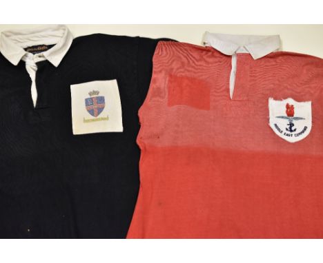 FOUR VINTAGE ARMED FORCES RUGBY UNION JERSEYS Condition: all appear to be in wearable condition, small pin-holes from display