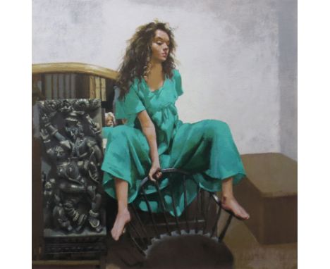 Robert Oskar Lenkiewicz (British, 1941-2002), Painter with Women/St Anthony Theme, signed l.r., colour print No.39/195, 58 by