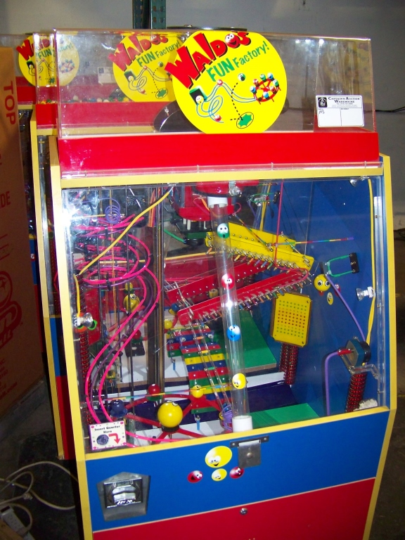 WALDO'S FUN FACTORY GUMBALL MACHINE Item is in used condition