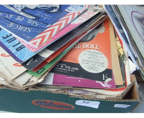 COLLECTION OF OVER 100 VINTAGE MUSIC SCORES ETC